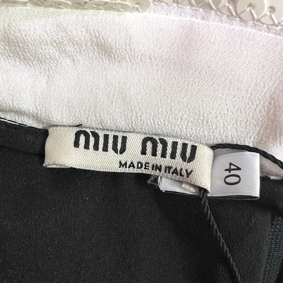 ✈️Sold! Miumiu Sequin Black and White Dress - Picture 13 of 14